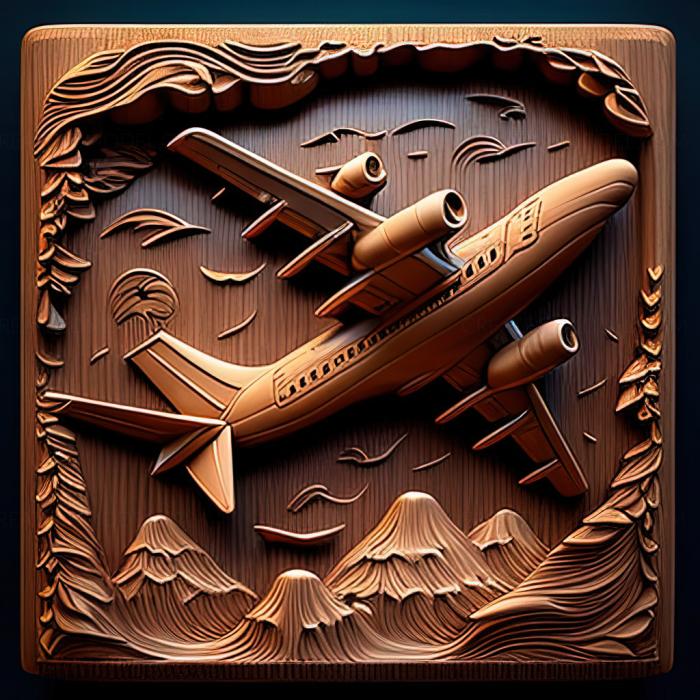 نموذج ثلاثي الأبعاد لآلة CNC ألعاب st تقلع لعبة Flight Simulator